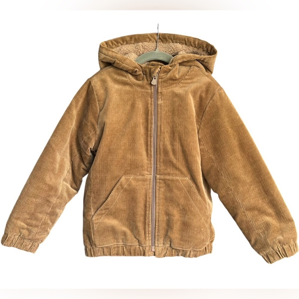 Baby Gap - Kids’ Corduroy Sherpa Lined Jacket - Brown. Size: 5 Y.